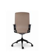 Sara Meeting Chair | Tan with Black Frame