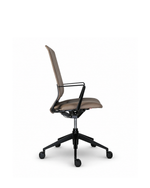 Sara Meeting Chair | Tan with Black Frame