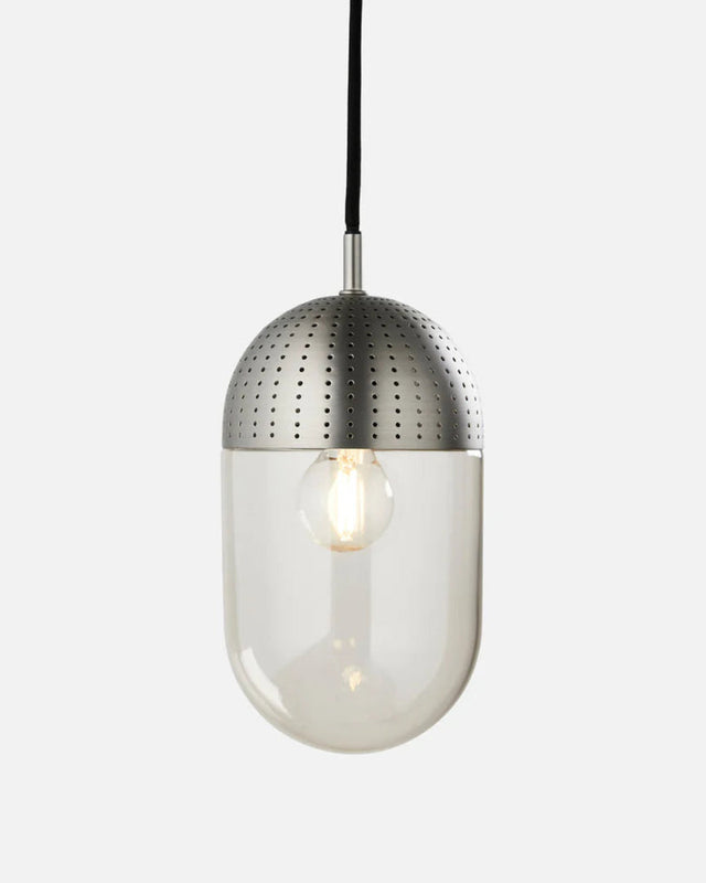 Dot Pendant (Large) | Brushed Metal Finish