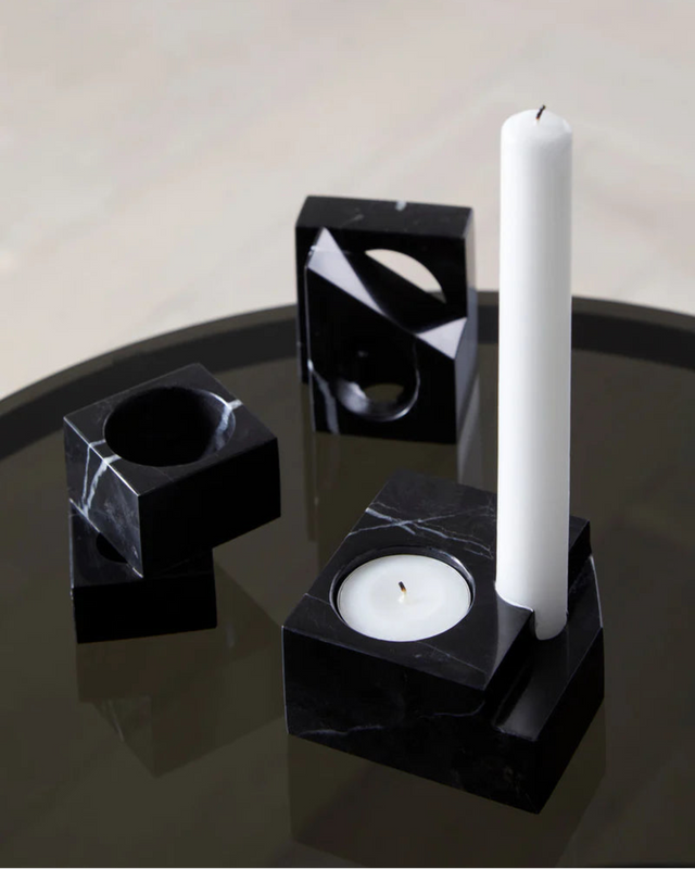 Jeu de dés 1 Candle Holder | Black