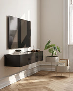 Array Wall-Mounted Sideboard (150 cm) | Black