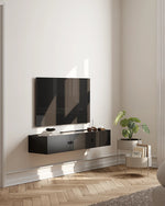 Array Wall-Mounted Sideboard (150 cm) | Black