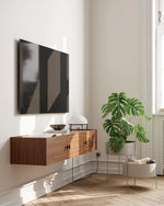 Array Wall-Mounted Sideboard (150 cm) | Walnut