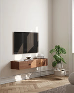 Array Wall-Mounted Sideboard (150 cm) | Walnut