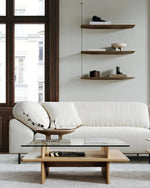 Stedge Shelf (60 cm) | Smoked Oak (3 Shelves)