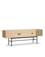 Array Low Sideboard (150 cm) | White Pigmented Oak
