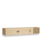 Array Wall-Mounted Sideboard (150 cm) | White Pigmented Oak