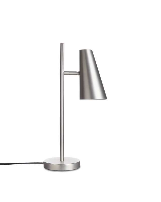 Cono Table Lamp | Brushed Metal Finish