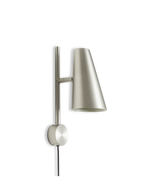 Cono Wall Lamp | Brushed Metal Finish