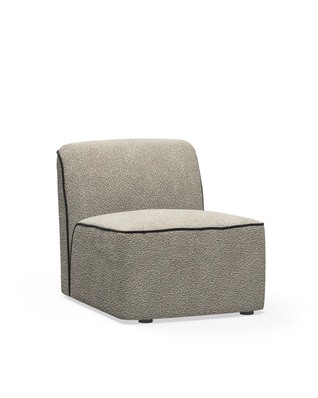Flora Middle Module (66 cm) | Natural Bouclé