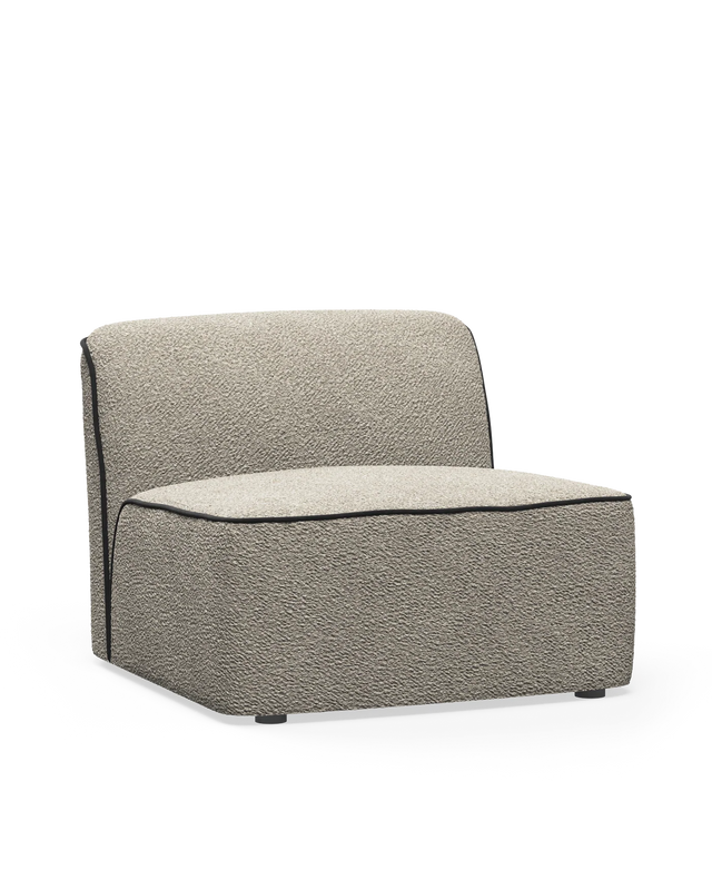 Flora Middle Module (90 cm) | Natural Bouclé