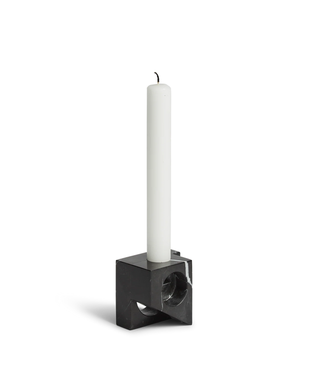 Jeu de dés 2 Candle Holder | Black