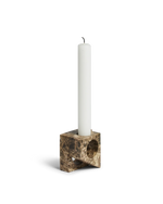 Jeu de dés 2 Candle Holder | Brown