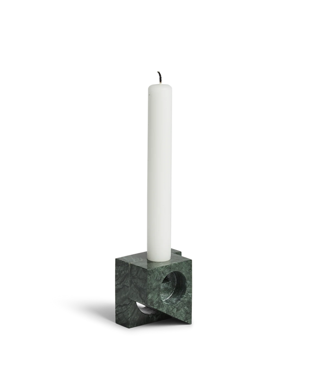 Jeu de dés 2 Candle Holder | Green