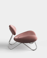 Meadow Lounge Chair | Dusty Rose/Chrome