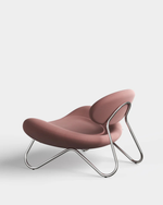 Meadow Lounge Chair | Dusty Rose/Chrome