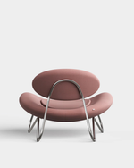 Meadow Lounge Chair | Dusty Rose/Chrome