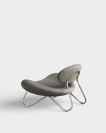 Meadow Lounge Chair | Warm Grey/Chrome