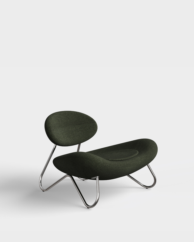 Meadow Lounge Chair | Pine/Chrome