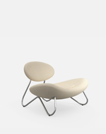 Meadow Lounge Chair | White/Chrome