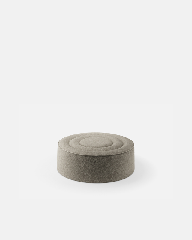 Praline Pouf (Ø122 cm) | Natural Bouclé