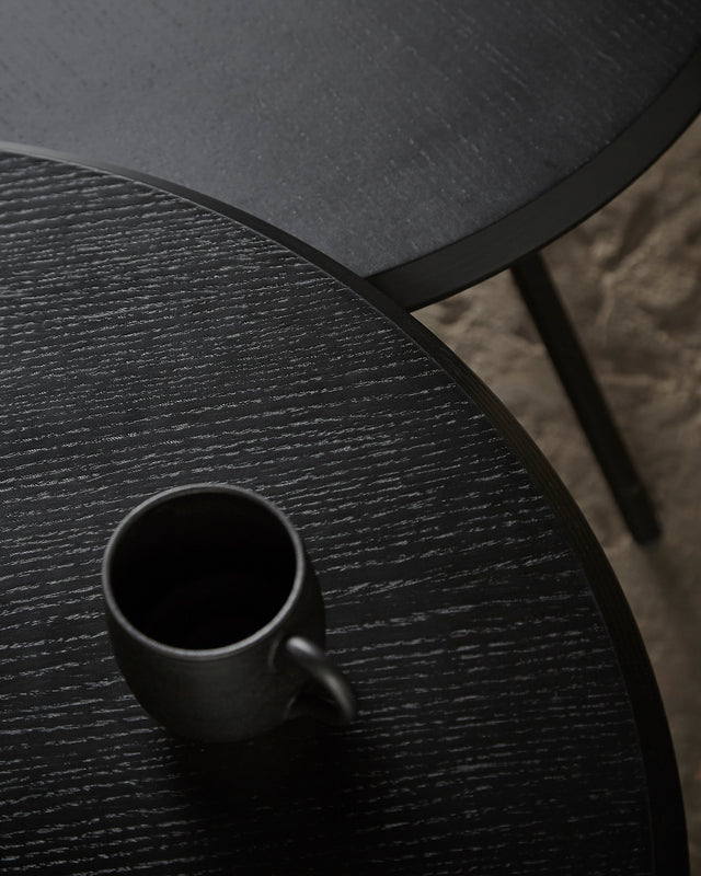Soround Coffee Table | Black Ash (Ø75xH40,50)