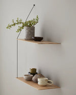 Stedge Shelf (60 cm) | White Pigmented Oak