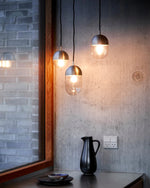 Dot Pendant (Small) | Brushed Metal Finish