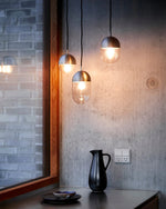 Dot Pendant (Large) | Brushed Metal Finish