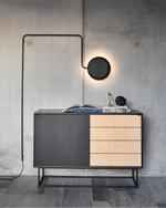 Virka Sideboard (High) | Oak/Black