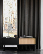 Virka Sideboard (Low) | Oak/Black