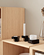 Jeu de dés 2 Candle Holder | Black