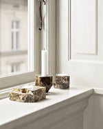Jeu de dés 1 Candle Holder | Brown