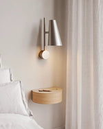 Wallie Wall Drawer | Oak / Grey Beige