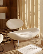 Meadow Lounge Chair | White/Chrome