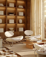 Meadow Lounge Chair | White/Chrome