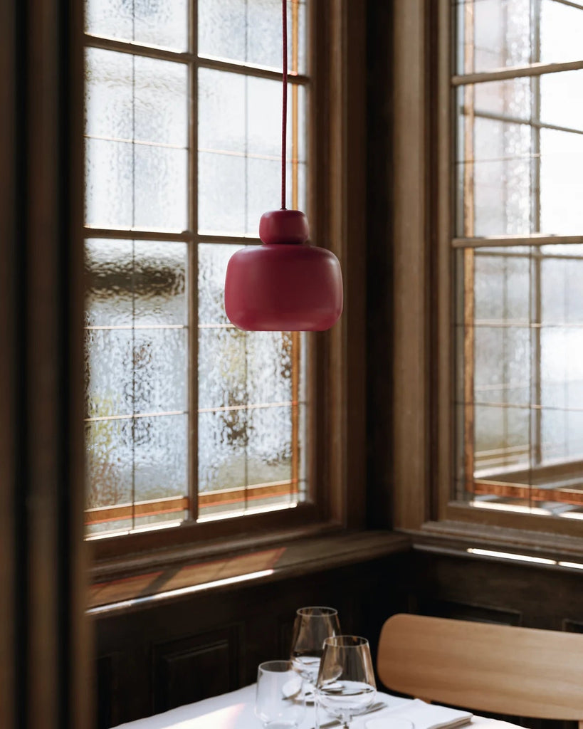 Stone Pendant (Small) | Deep Red – meinteriors