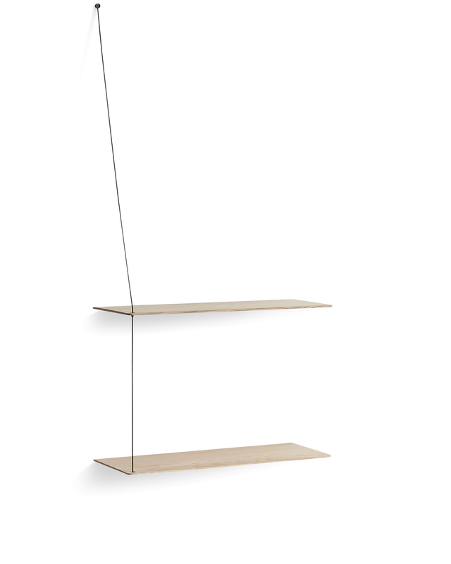 Stedge Shelf (60 cm) | White Pigmented Oak