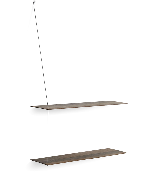 Stedge Shelf (80 cm) | Smoked Oak