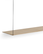 Stedge Shelf (60 cm) | White Pigmented Oak (3 Shelves)