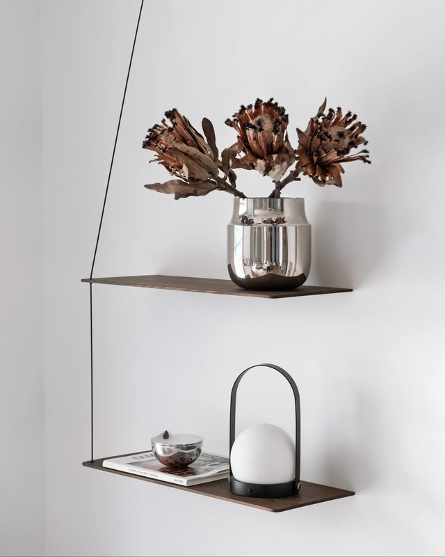 Stedge Shelf (80 cm) | Smoked Oak