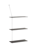 Stedge Shelf (60 cm) | Black (3 Shelves)