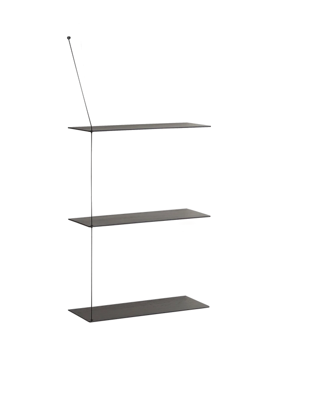 Stedge Shelf (60 cm) | Black (3 Shelves)