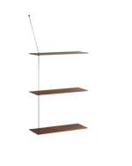 Stedge Shelf (60 cm) | Smoked Oak (3 Shelves)
