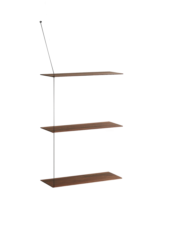Stedge Shelf (60 cm) | Smoked Oak (3 Shelves)