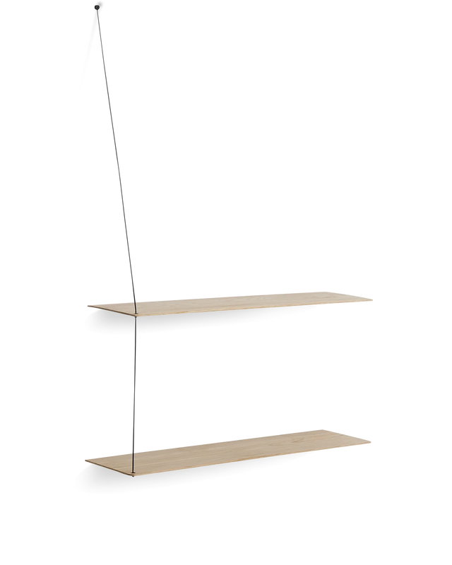 Stedge Shelf (80 cm) | White Pigmented Oak