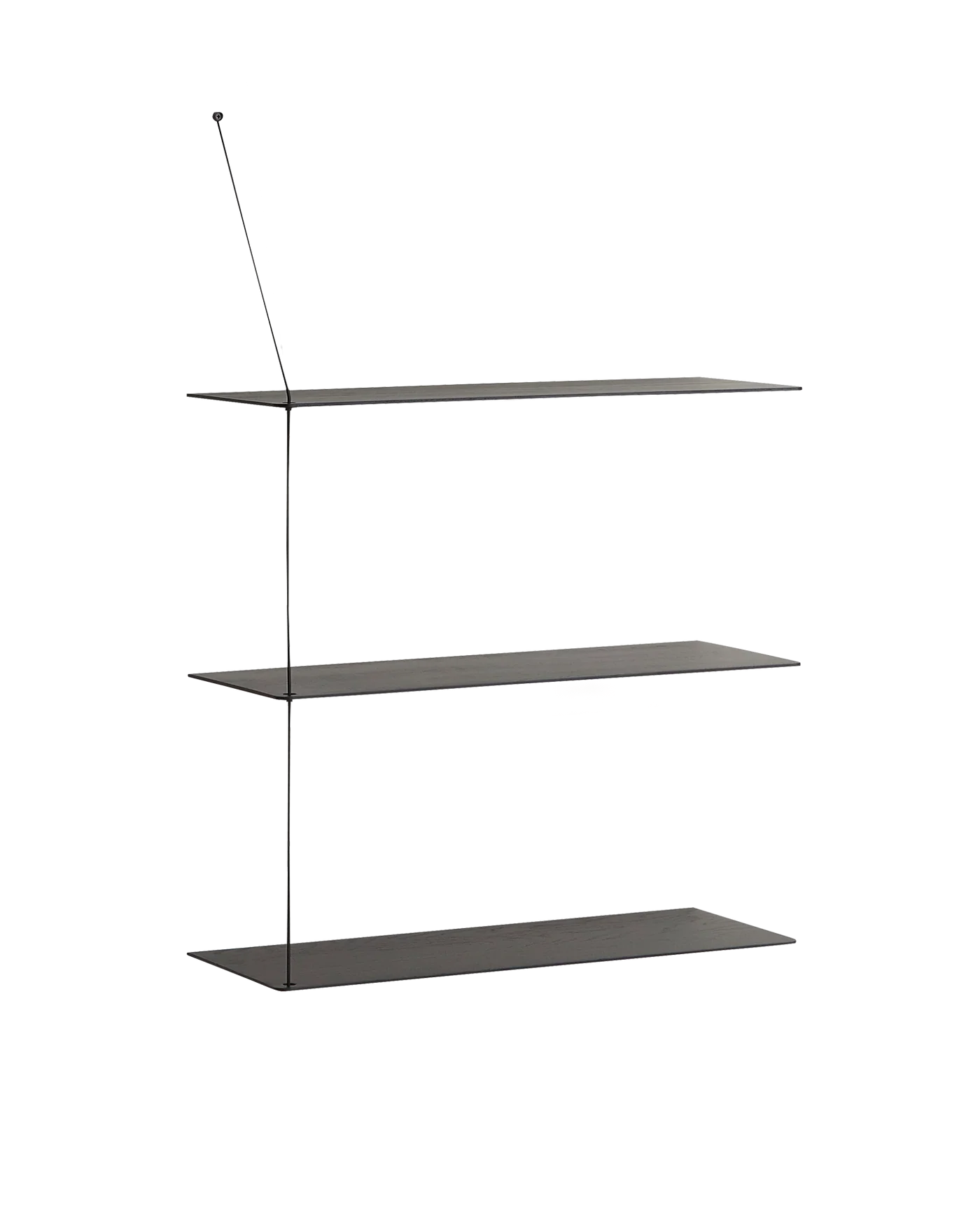 Stedge Shelf (80 cm) | Black (3 Shelves)