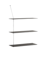 Stedge Shelf (80 cm) | Black (3 Shelves)