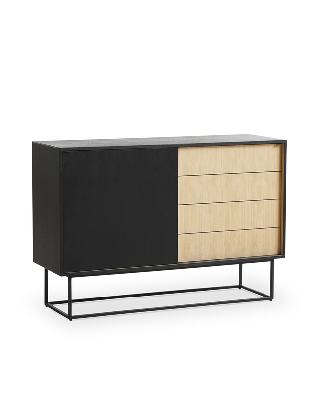 Virka Sideboard (High) | Oak/Black