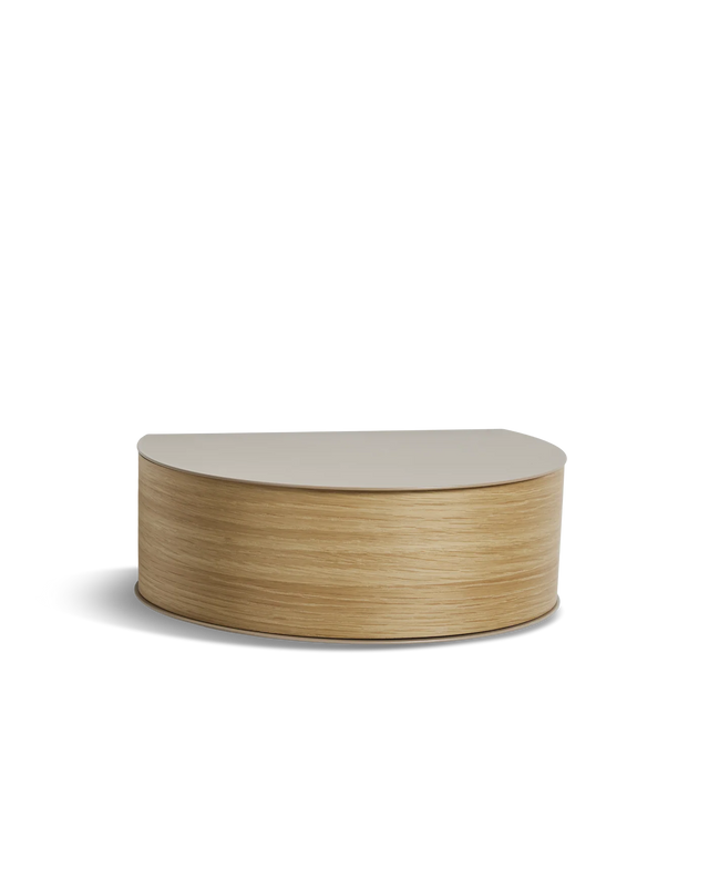 Wallie Wall Drawer | Oak / Grey Beige